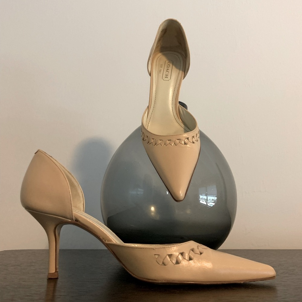Coach leather pumps